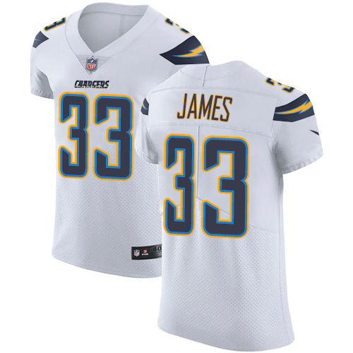 Nike Chargers #33 Derwin James White Men's Stitched NFL Vapor Untouchable Elite Jersey - Click Image to Close